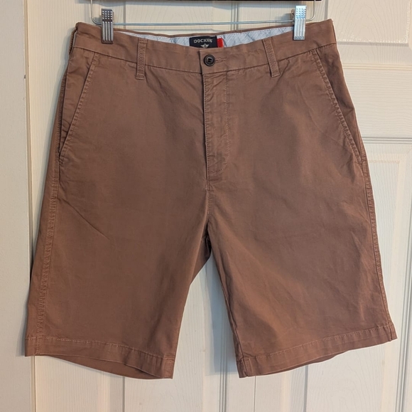 Dockers Other - Dockers Dark Salmon Cargo Cotton Shorts, Size W 30